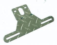 LICENSE PLATE HOLDER ALUMINUM DIAMOND PLATE 713-0010