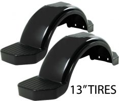 plastic fenders black 13" TIRE 540-0010