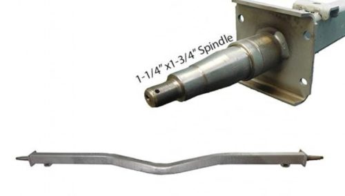 Axle-V No-Hub for 6-Lug Hub 1-3/4x1-1/4 Spindels
