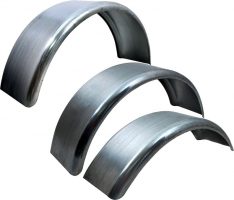 FENDER ROUND 8" Tires 20"L X 7"W X 6"H 541-1000 (Pair)Round Galv Fenders Sgl Axel