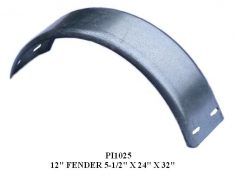 FENDER ROUND GALVANIZED 12" TIRE PI1025