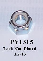NUT NI LOCK PLATED 1/2" PY1315