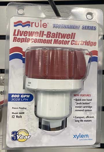 BOAT TRAILER PARTS PLACE – TAMPA FLORIDA – For all Pro-Series Aerator Pumps. • Fits older Rule Aerator Pumps. Old Style. Rule Replacement Motor Cartridges for Original Pro-Series Livewell Pumps 5815021