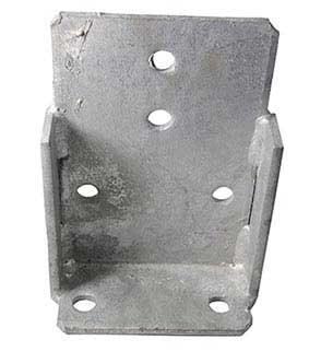 Boat Trailer Parts Place - Tampa Florida - CROSS MEMBER L BRACKET WITH BRACE 8 INCH PT2208