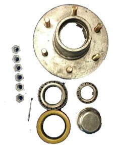 Boat Trailer Parts Place - Tampa Florida -HUB 6 LUG GALVANIZED (OEM) COMPLETE WITH BEARINGS SEAL LUG NUTS AND COTTER PIN PD2502