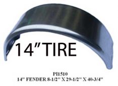 FENDER GALVANIZED SINGLE 14" TIRE PI1510