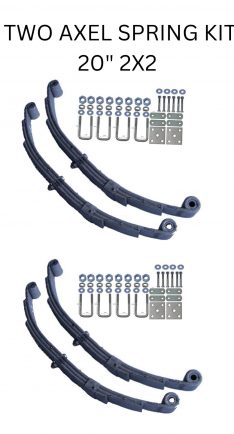 2 AXLE SPRING KIT 2X2" AXLES 20" double eye springs