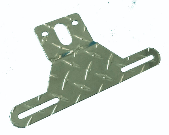 LICENSE PLATE HOLDER ALUMINUM DIAMOND PLATE 713-0010