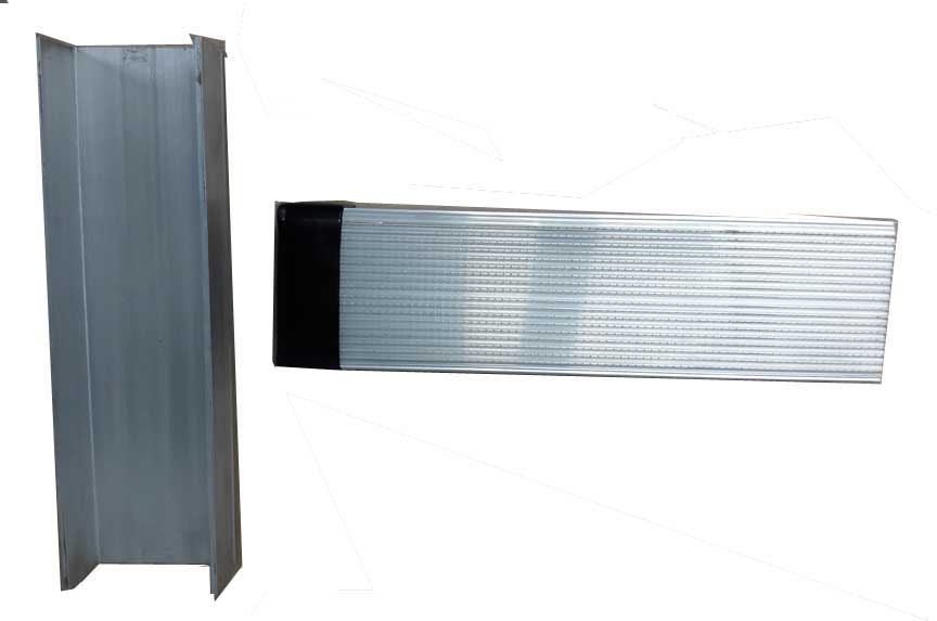 BSTEP PAD W/END CAP 14" 806-0214oat Trailer Parts Place - Tampa Florida - ALUMINUM (KNURLED FOR NON SLIP) STEP PAD 13