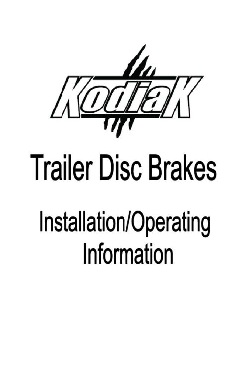 KODIAK SLIP-OVER 10" DISC BRAKES RCM10SBDACA
