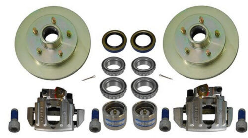 U5 LUG DEXTER/UFP BRAKE KIT 10 INCH 7500LB 5 LUG PG2070-L GREASED COMPLETE 10" DISC BRAKE KIT 7500LB ASSEMBLED WITH SEAL