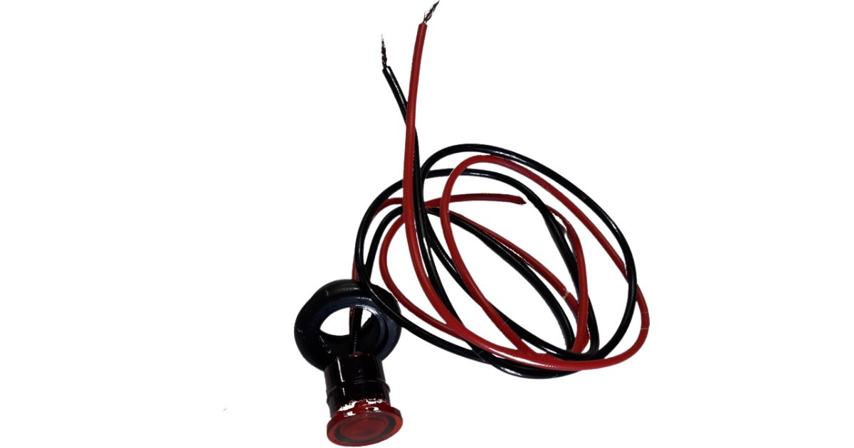 MARKER LIGHT RED LED ROUND