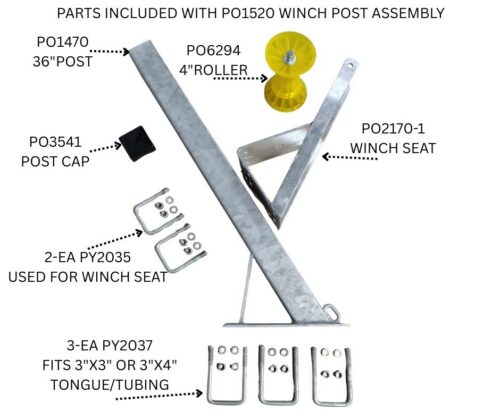WINCH POST ASSEMBLY PO1520