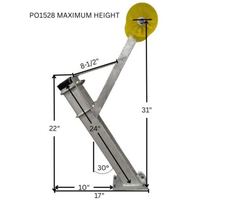 WINCH POST PO1528-MAX HEIGHT