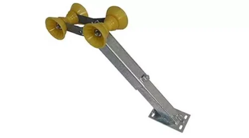 bow stop with twin rollers