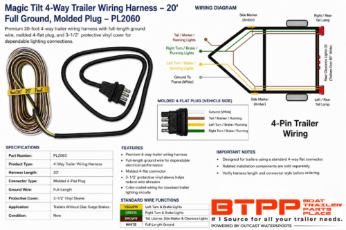 4-WAY 20' HARNESS PL2060